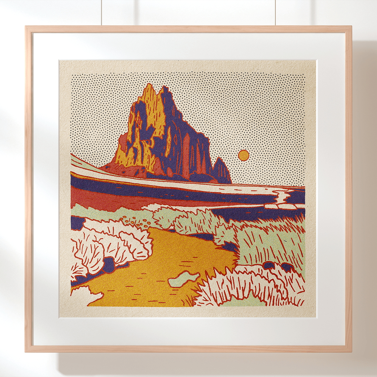 Desert Mountain 9 12x12 - MST GoodsArt PrintCaroline Clark