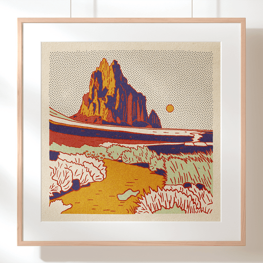 Desert Mountain 9 12x12 - MST GoodsArt PrintCaroline Clark