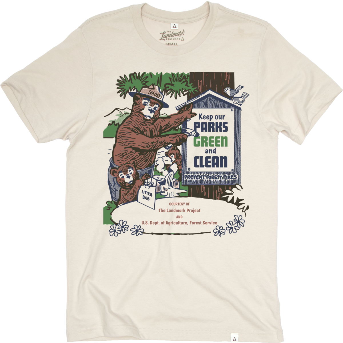 Keep Our Parks Green & Clean Tee: XL / Dune
