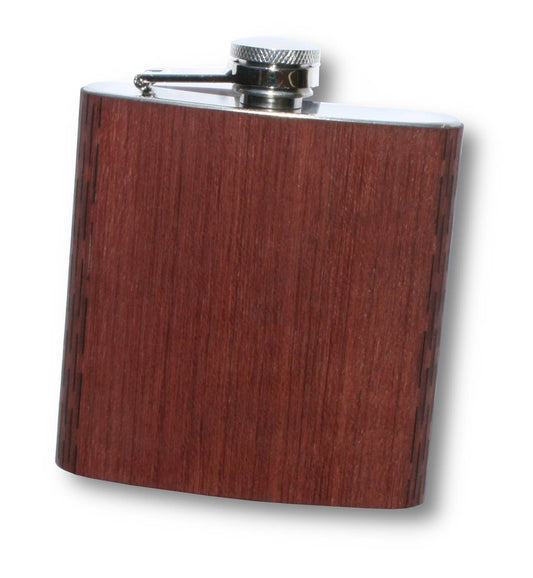6 oz. Wooden Hip Flask