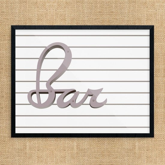 Fridgedoor Script Bar Sign Print - MST GoodsFridgedoor