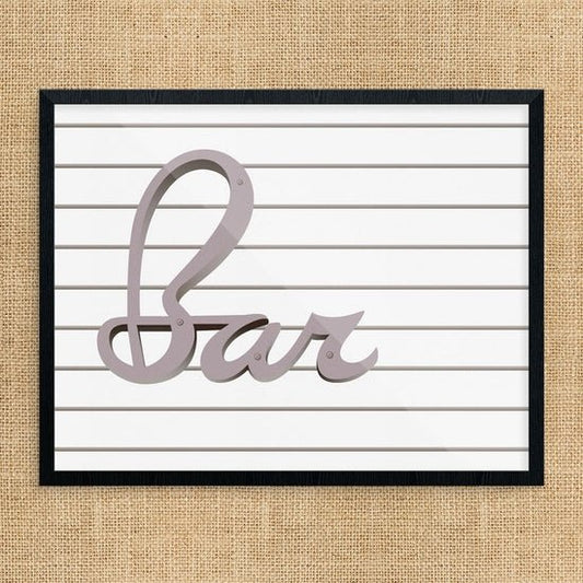 Fridgedoor Script Bar Sign Print - MST GoodsFridgedoor