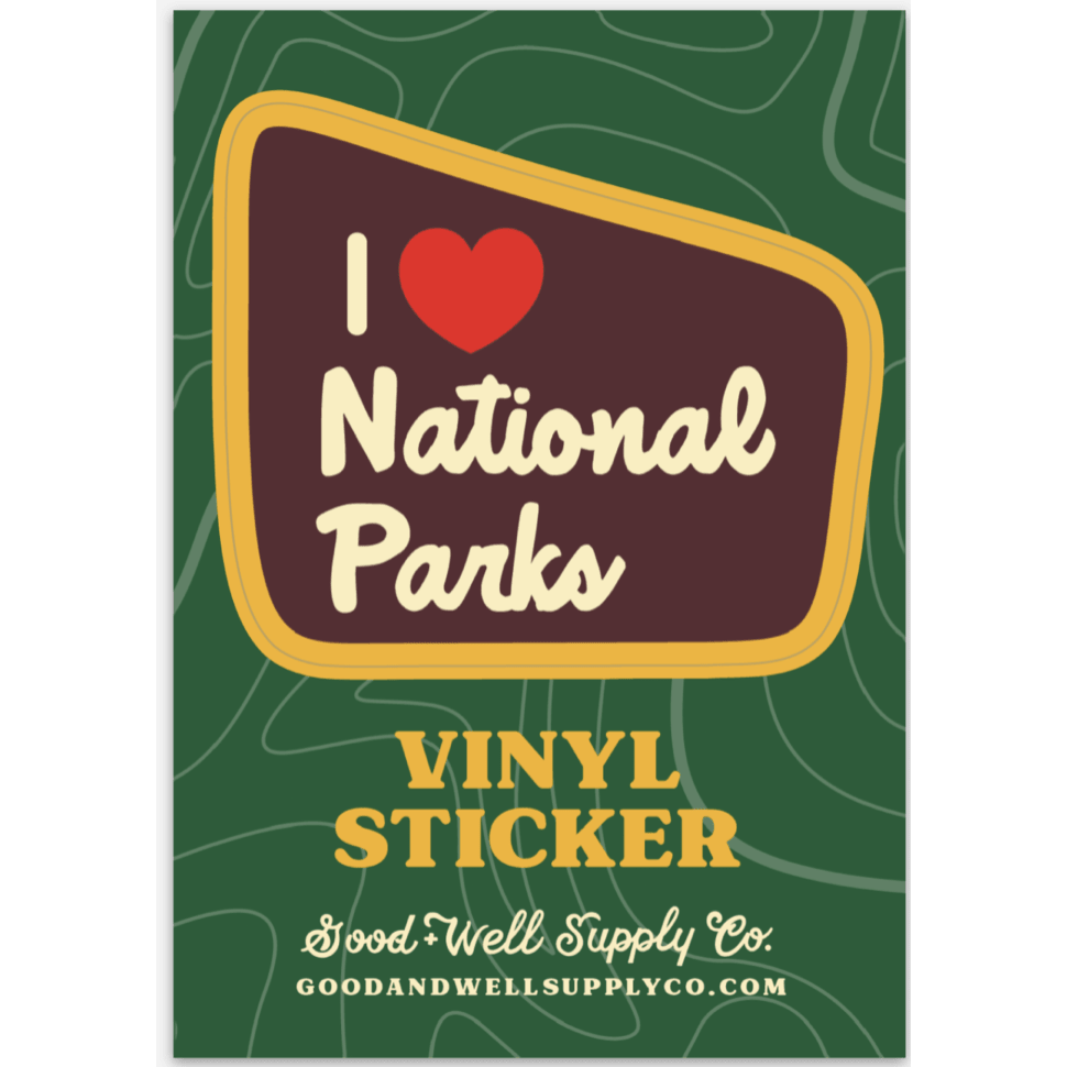 I Heart Parks Vinyl Sticker - MST GoodsDecorative StickersGood & Well Supply Co.