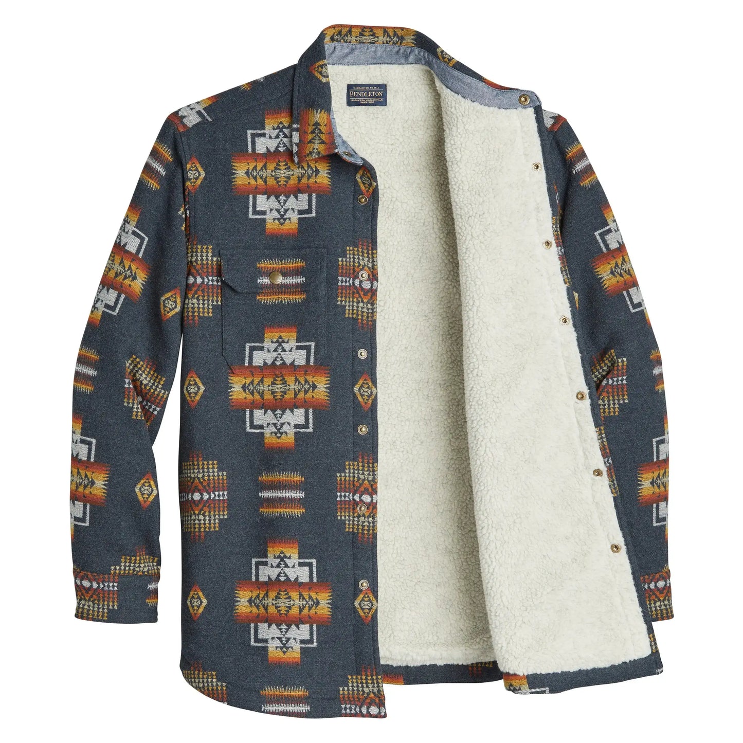 Sherpa Lined Shirt Jacket Chief Joseph