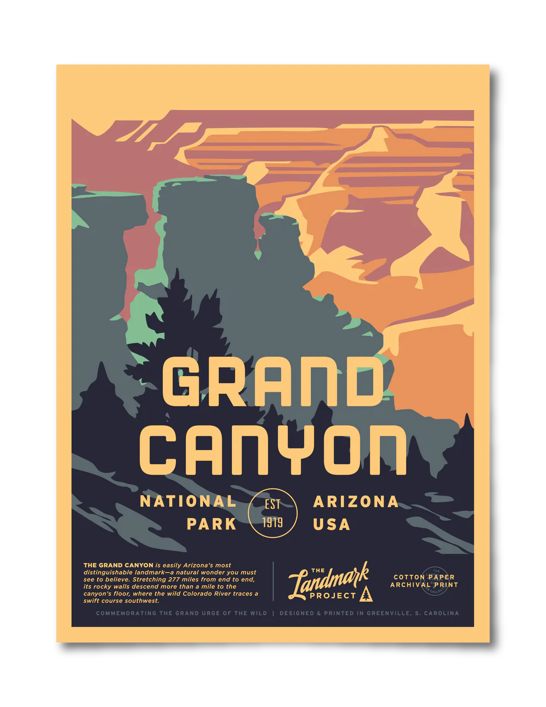 Grand Canyon National Park - 12x16 Poster