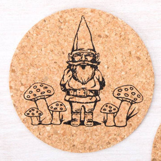Gnome Cork Coasters