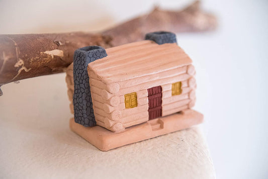 Log Cabin Natural Wood Incense Burner - MST GoodsIncense BurnerIncienso