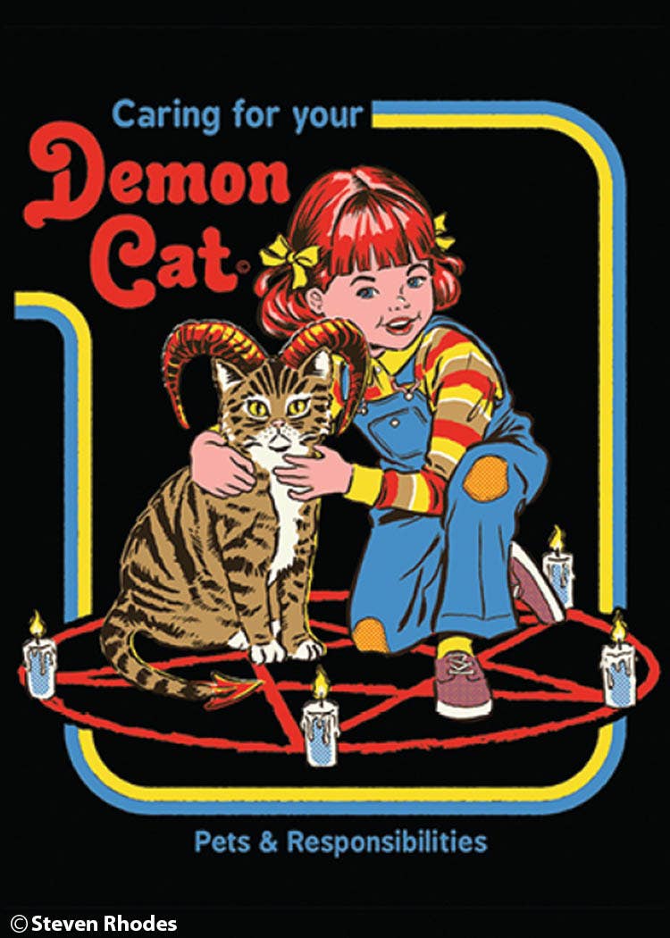 Magnet-Caring for your demon cat - MST GoodsRefrigerator MagnetsEphemera