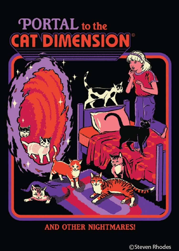 MAGNET-Portal to Cat Dimension - MST GoodsRefrigerator MagnetsEphemera