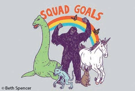 Magnet-Squad Goals (animals) - MST GoodsRefrigerator MagnetsEphemera