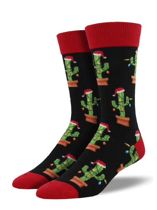 Christmas Cactus Socks