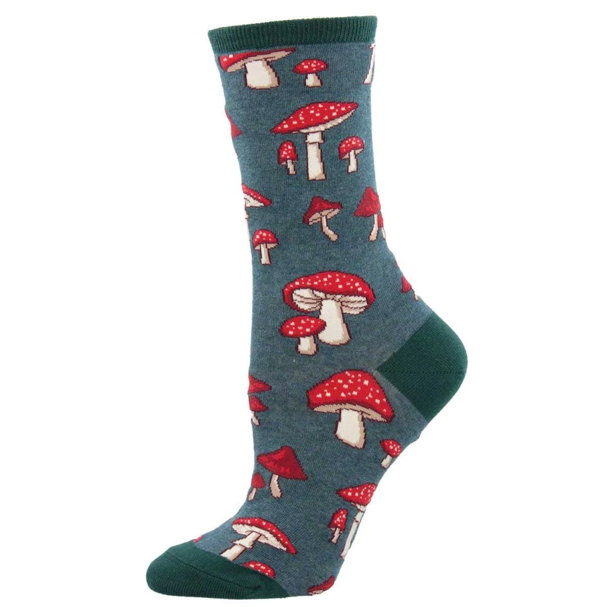 Pretty Fly For a Fungi - Mushroom Socks - MST GoodsSocksSocksmith