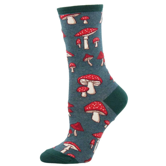 Pretty Fly For a Fungi - Mushroom Socks - MST GoodsSocksSocksmith