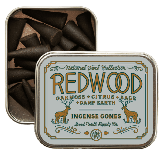 Redwood Incense - Oakmoss Sage Citrus + Damp Earth - MST GoodsGood & Well Supply Co.