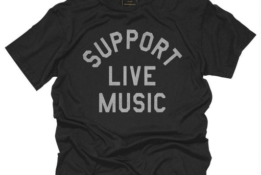 Support Live Music - Black Label Luxury Tee