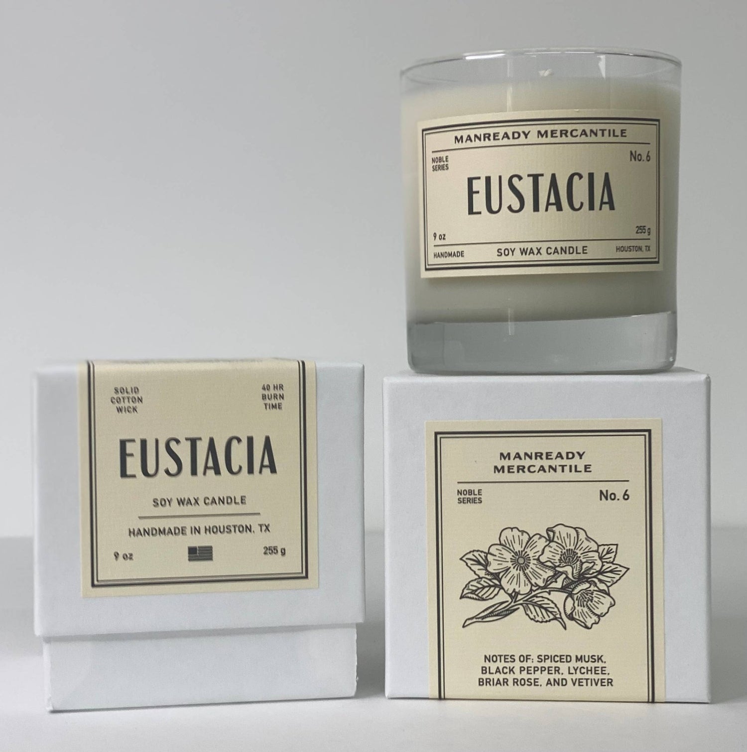 THE NOBLE SERIES SOY CANDLE | EUSTACIA - MST GoodsCandlesManready Mercantile