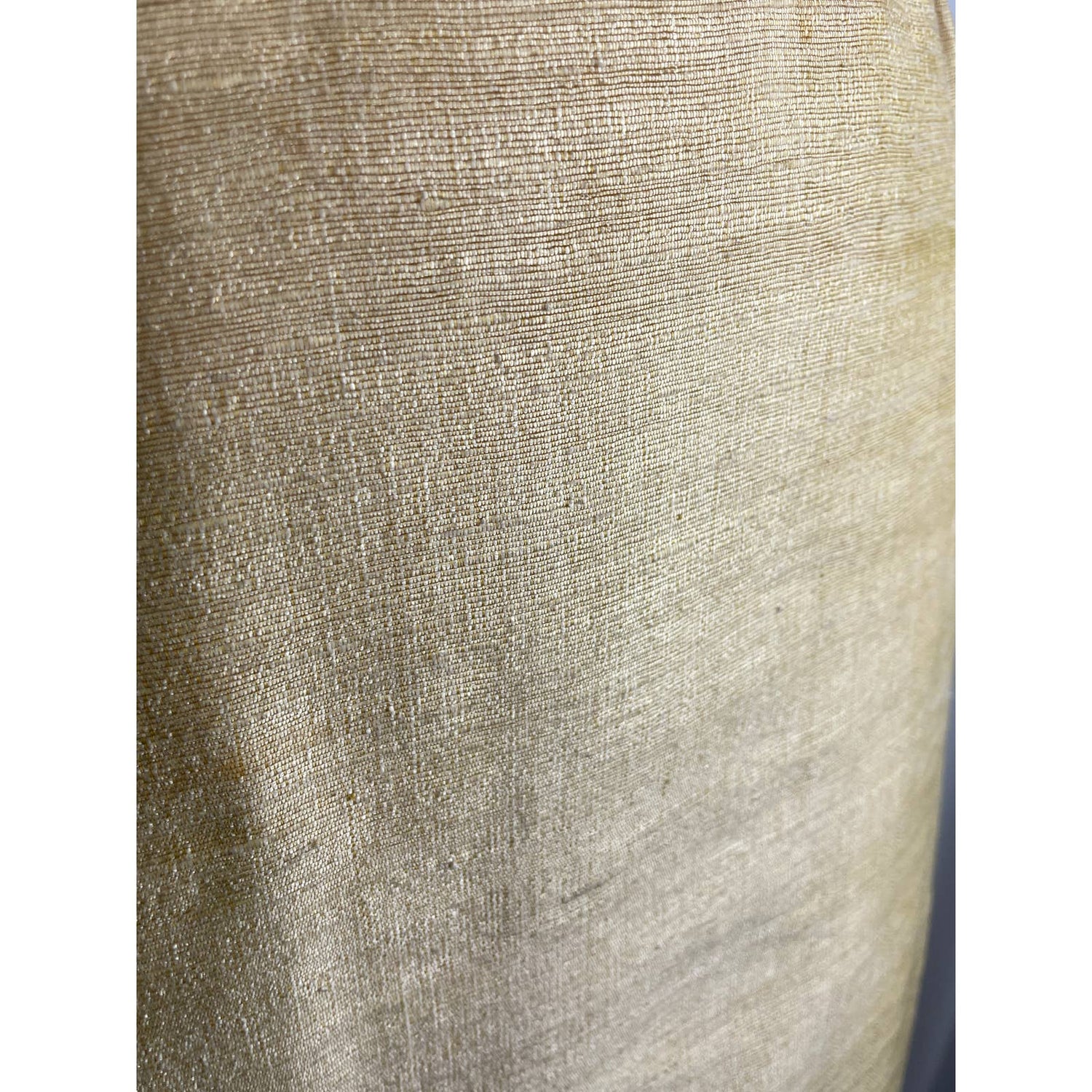 Vintage 1950s Sheath Dress Cream Yellow Tussah Silk Hand Loomed Size 4 B105 - MST GoodsVintage