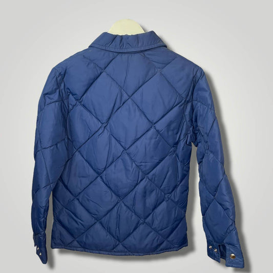 Vintage Walls Blizzard Pruf Quilted Down Coat Jacket Collared Snap Med R - MST GoodsVintage