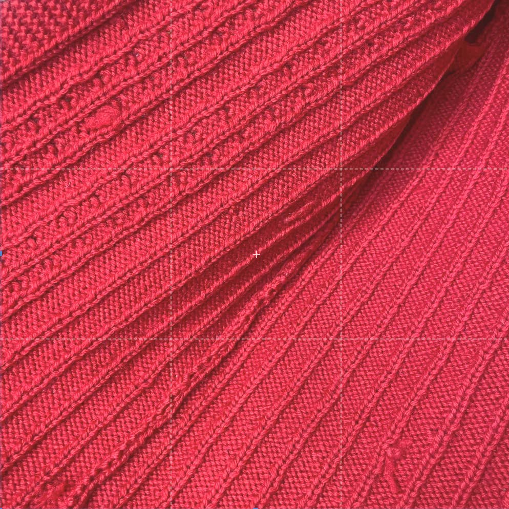 Vtg 1930s Knit Wool Handmade Cardigan Red Cream Piping Small Open Front Pinup - MST GoodsSweaterVintage